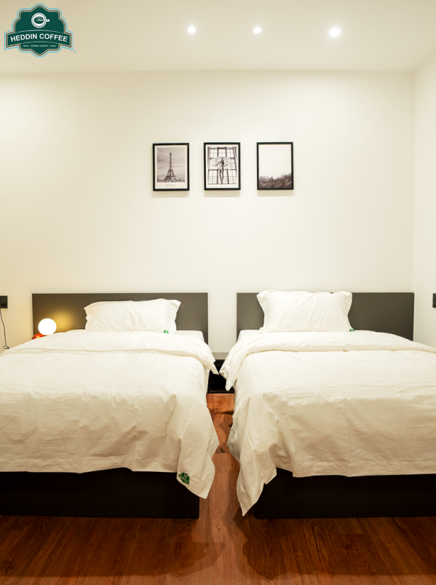 Phòng Delux 2 Giường Đơn View Hồ Bơi
