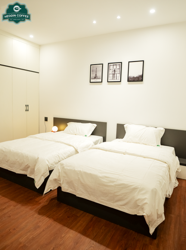 Phòng Delux 2 Giường Đơn View Hồ Bơi