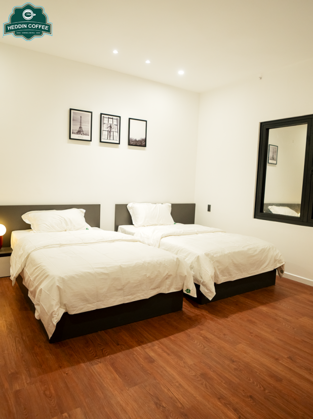 Phòng Delux 2 Giường Đơn View Hồ Bơi