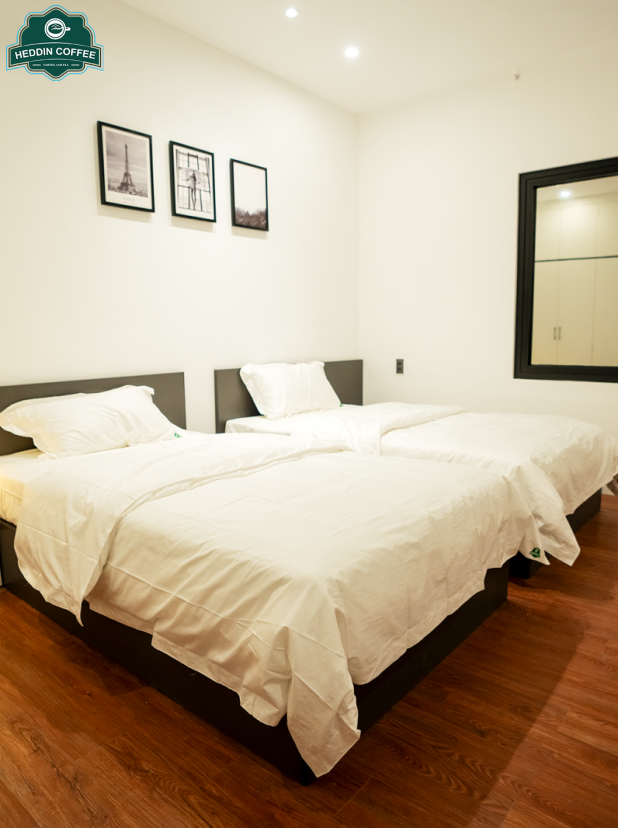 Phòng Delux 2 Giường Đơn View Hồ Bơi